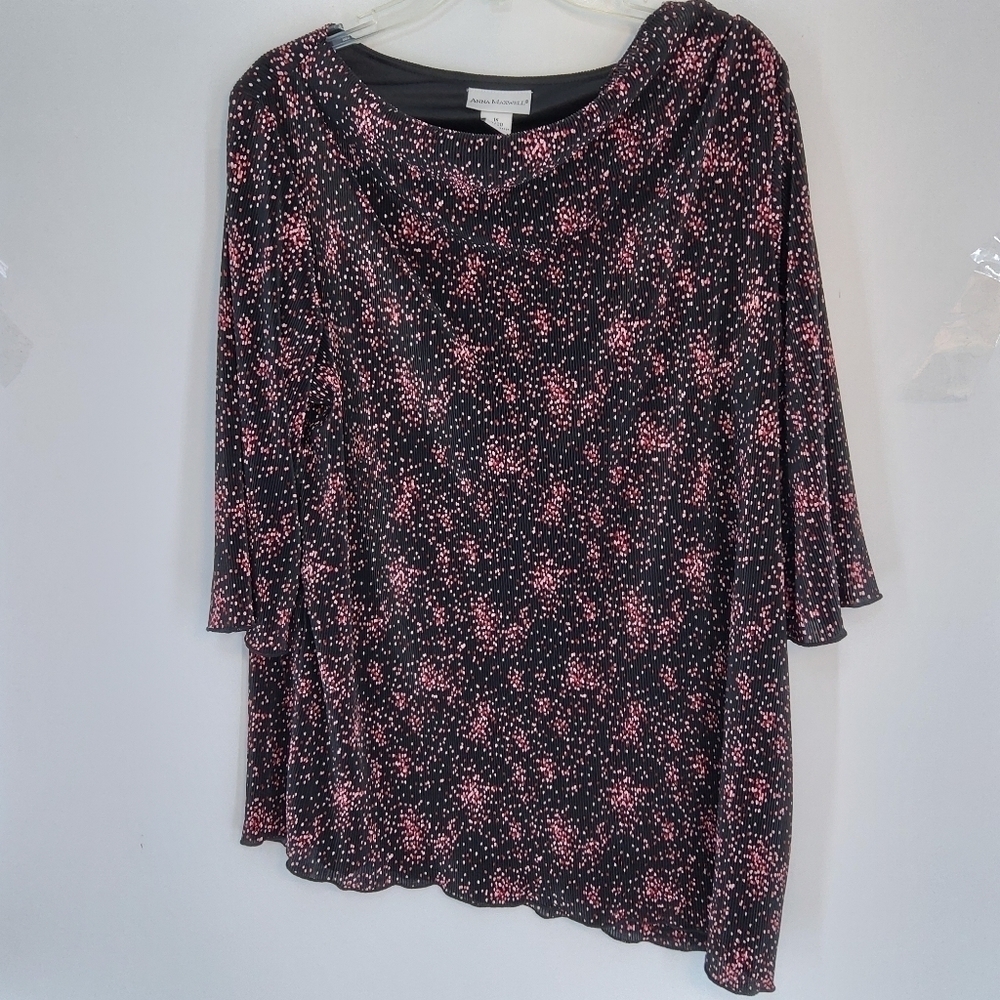 ANNA MAXWELL 1X PI K POLKA DOTTED TOP